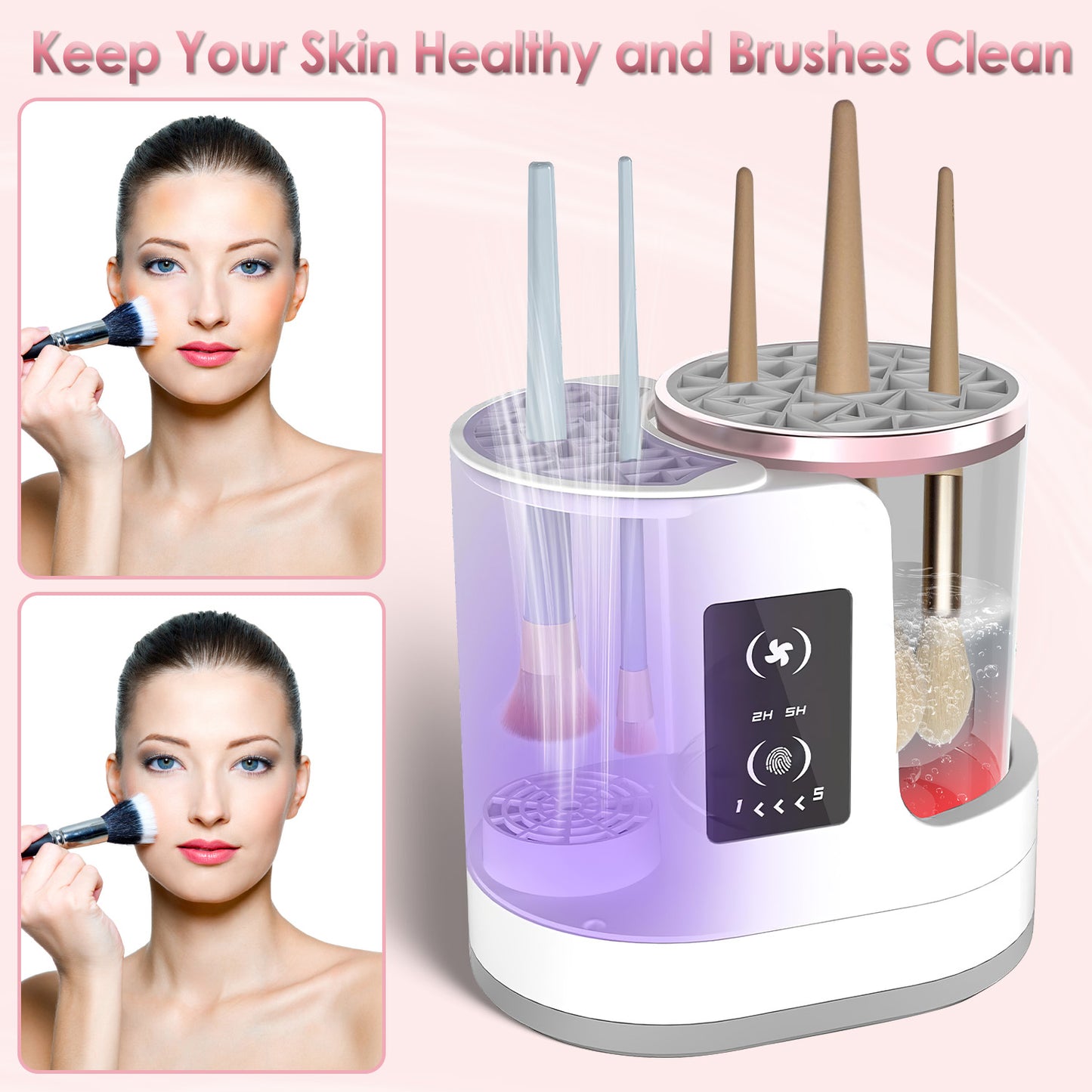 4 In 1 Electric Makeup Brush Cleaner