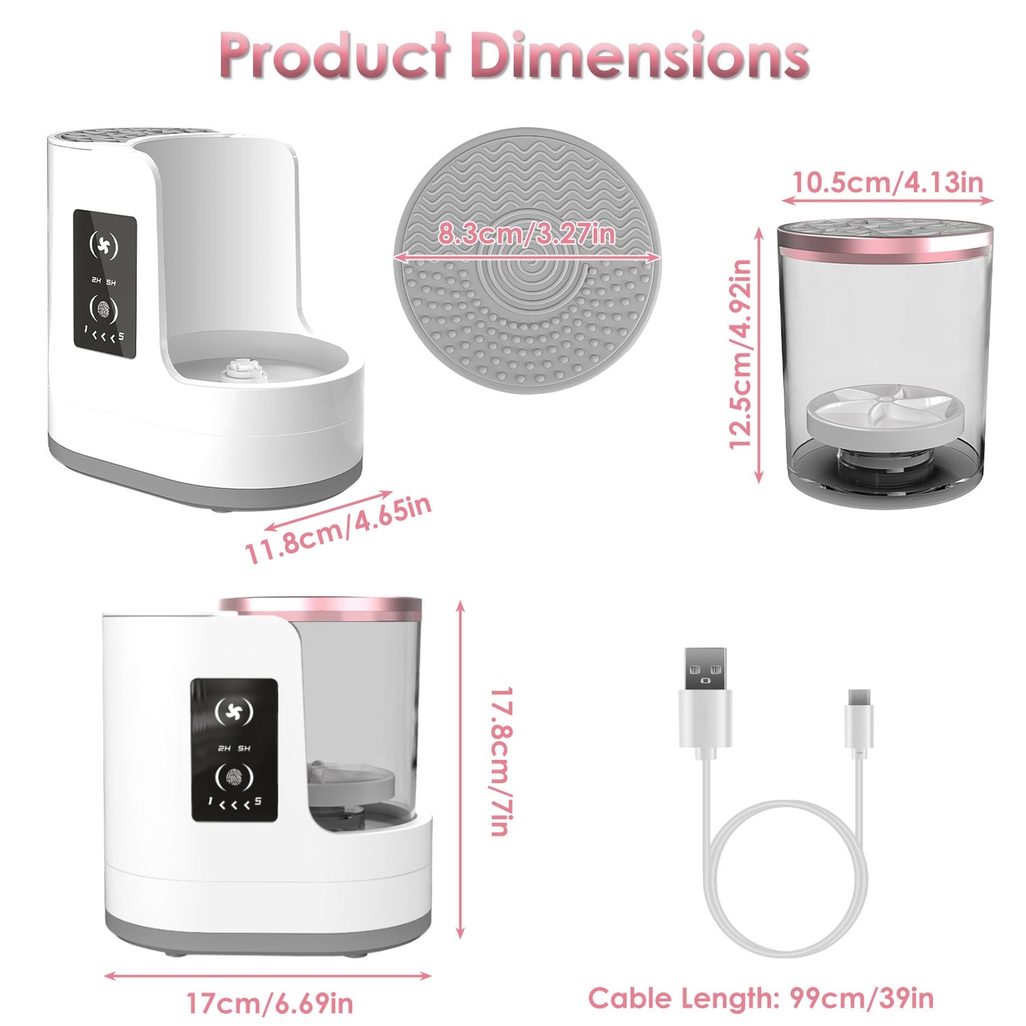 4 In 1 Electric Makeup Brush Cleaner